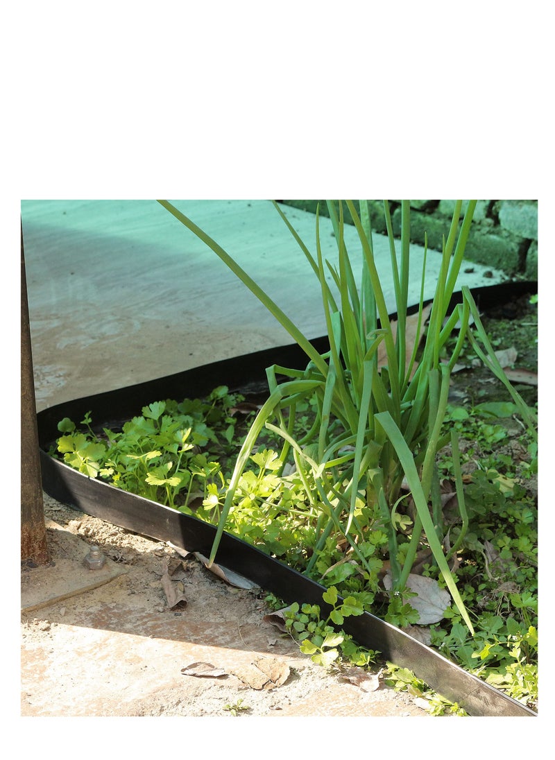 Excefore - Landscape Edging Kit, No Dig Landscape Edging, About Long 16ft/5m Edging Coil Comes with 15 Pcs Spikes,  No Dig Lawn Border Design - Image 1