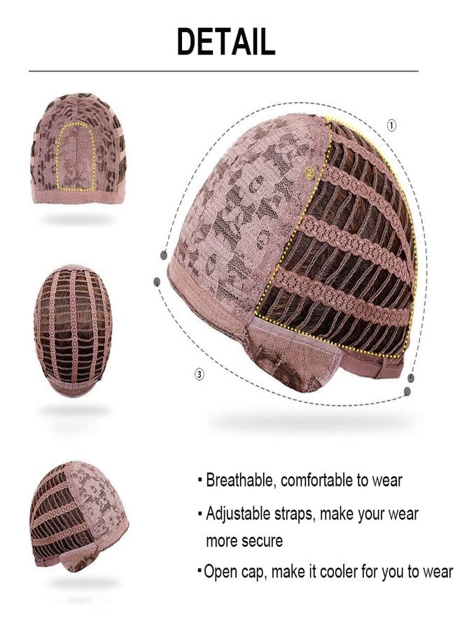 RightOn Orange Wig Long Curly Orange Wig with Bangs for Women Daily Party Hairnet Include - Image 5