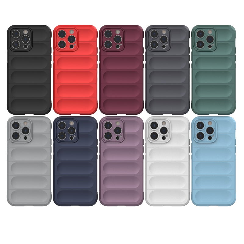 HuHa Protective Cover For iPhone 14 Plus Magic Shield TPU + Flannel Phone Case (Black) - Image 2
