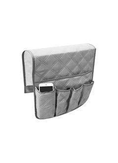 The Bros Sofa Armrest Organizer With 5 Pockets And Cup Holder Tray Couch Armchair Hanging Storage Bag For TV Remote Control Cellphone  - Image 2