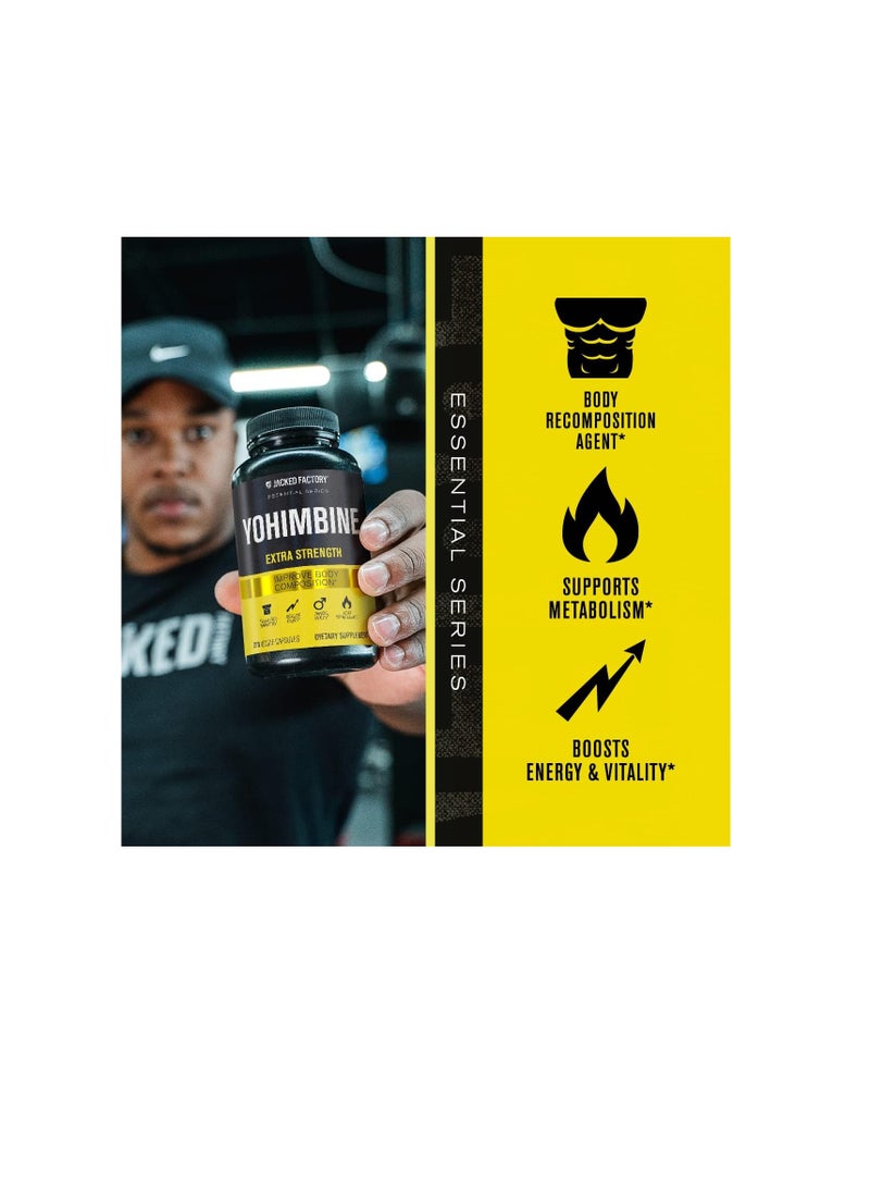 Jacked Factory Yohimbine  Extra Strength 2.5MG  270 CAPS  - Image 4