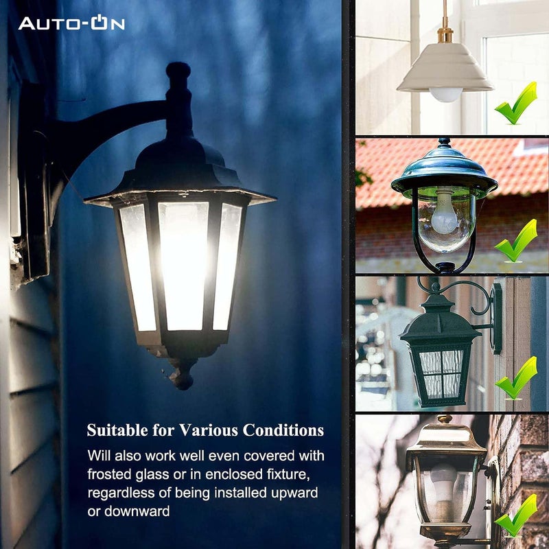 Auto-ON AutoON Motion Sensor LED Bulb With Screw Type E27 9W Automatic ONOFF Works both during DayNight Only Motion Sensong One Year Warranty Yellow Screw Pack of 4  - Image 4