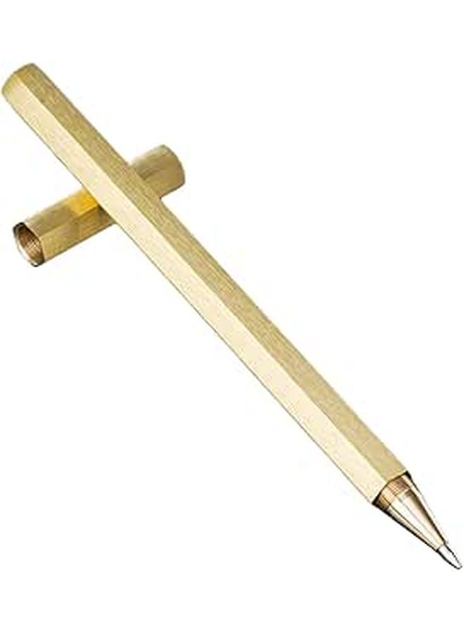 Copper Gel Pen 0.5mm Metal Ballpoint Pen For Office Student And Business Writing - Image 1