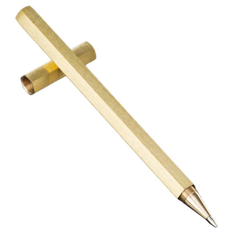Copper Gel Pen 0.5mm Metal Ballpoint Pen For Office Student And Business Writing - Image 2