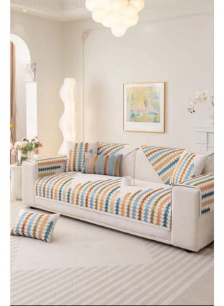 طقم أغطية أريكة مكون من 10 قطع، نمط شجرة هندسي، لون أزرق وبرتقالي وبني - pzsku/ZC734019C0ED4DE7A8EEDZ/45/1764374329/8c0865f3-0069-40ba-80d2-faf0c3b4d2ea