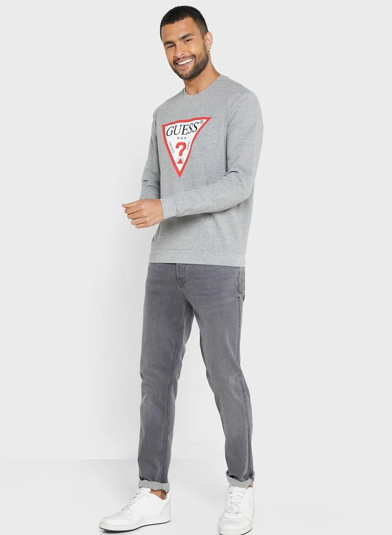 GUESS Logo Printed Sweatshirt