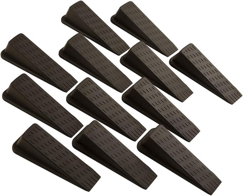 SoftTouch دعامة باب ثقيلة من سوفت تاتش لحماية الجدران والأسطح بني 12 عبوة - Image 1