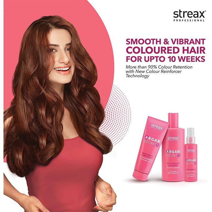 Streax Professional Argan Secrets Colour Protect Shampoo, 250ml - Image 2