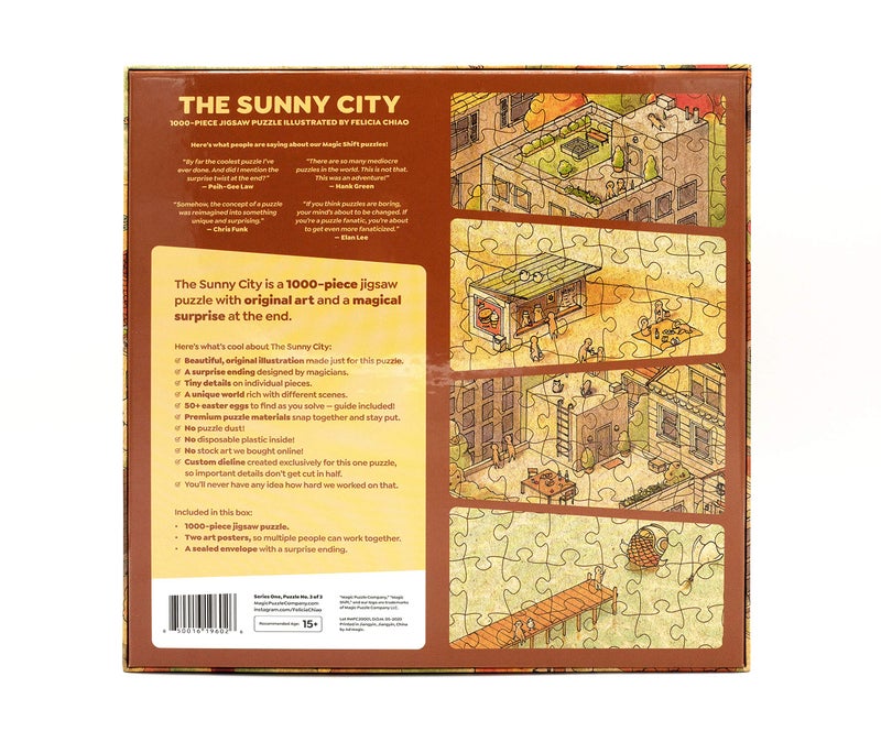 Magic Puzzle Company The Sunny City • 1000-Piece Jigsaw Puzzle from The Magic Puzzle Company • Series One - Image 2