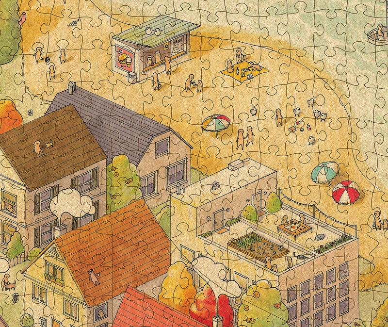 Magic Puzzle Company The Sunny City • 1000-Piece Jigsaw Puzzle from The Magic Puzzle Company • Series One - Image 3
