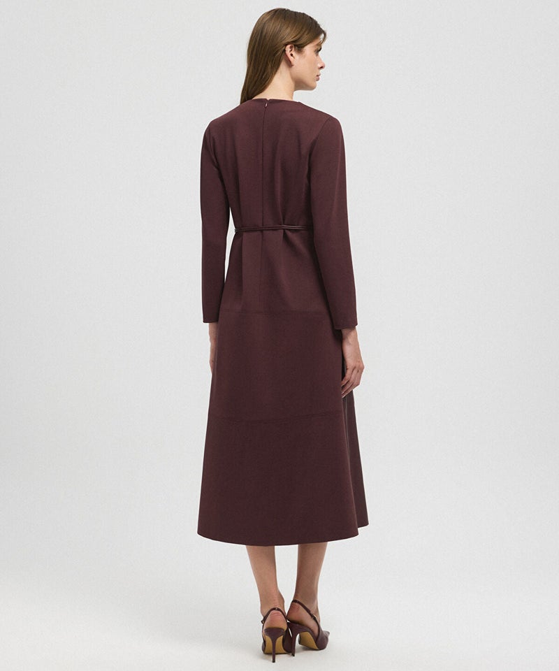 Ipekyol Mixed Dress with Belt - Image 4