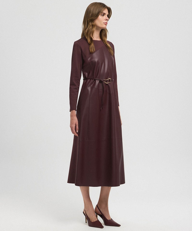 Ipekyol Mixed Dress with Belt - Image 2