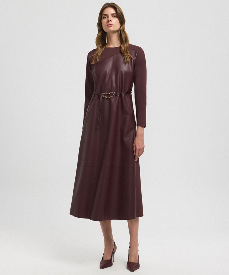 Ipekyol Mixed Dress with Belt - Image 1