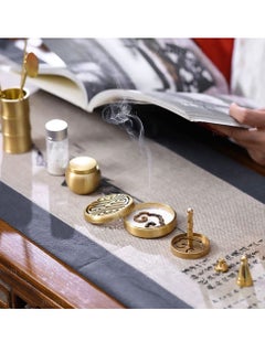 Y&D 11 Pcs/Set Brass Incense Making Kit Mold Tool, DIY Backflow Tower Cone Molds,Spoon, Press, Shovel, Brush, Bottle Ideal for Yoga Meditation Home Fragrance  - Image 3