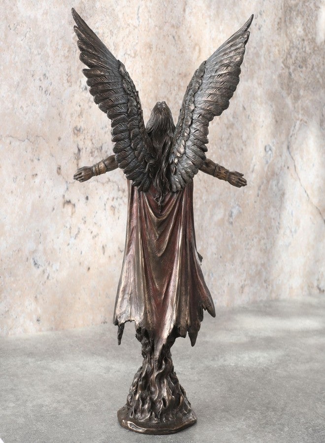 Veronese Design Veronese 11 Inch Tall Ascending Angel Cold Cast Resin Antique Bronze Finish Statue - Image 5