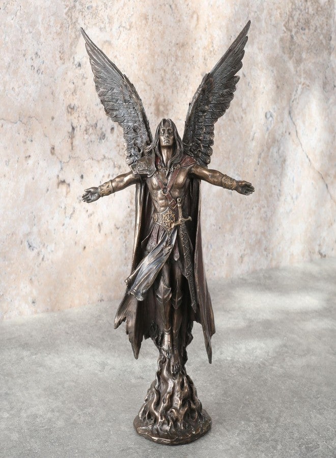 Veronese Design Veronese 11 Inch Tall Ascending Angel Cold Cast Resin Antique Bronze Finish Statue - Image 3