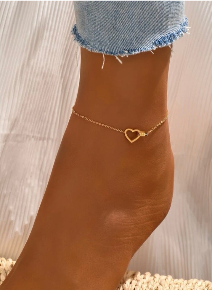 JewelryPalace - Stainless Steel 18k Gold Plated Anklet - Image 1