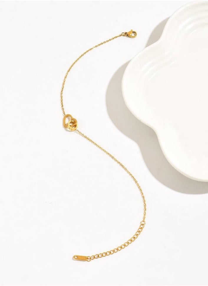 JewelryPalace - Stainless Steel 18k Gold Plated Anklet - Image 1