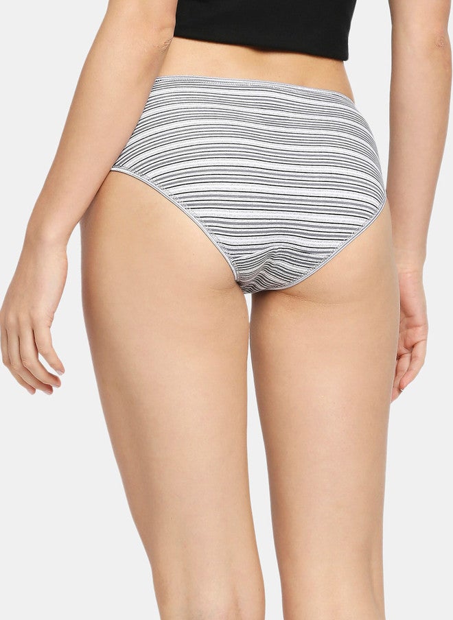 Red Rose RedRose Women Pack of 5 Printed Hipster Briefs - Mid-Rise Cotton Blend - Image 4