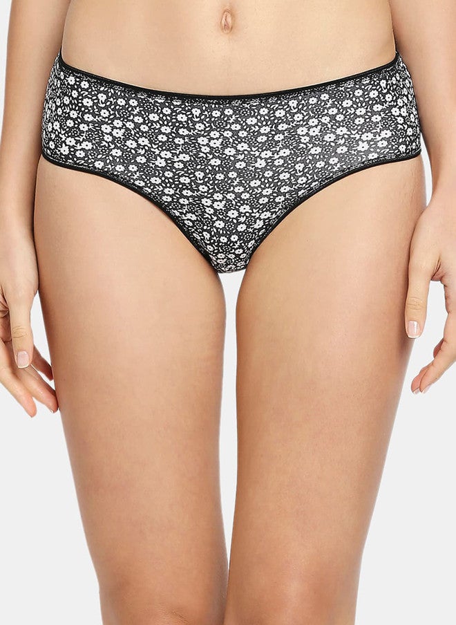 Red Rose RedRose Women Pack of 5 Printed Hipster Briefs - Mid-Rise Cotton Blend - Image 2