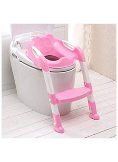 Gonice Portable Folding Step Stool Toilet Potty Training Ladder Seat For Children - Pink  - Image 3