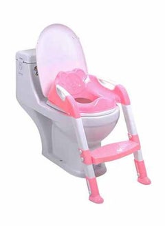 Gonice Portable Folding Step Stool Toilet Potty Training Ladder Seat For Children - Pink  - Image 2