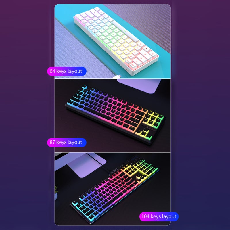 أغطية مفاتيح بوذينج من نوع PBT 108 مفتاحًا - أغطية مفاتيح لوحة مفاتيح ميكانيكية عالية الجودة مقاومة للتآكل ومقاومة للزيت ذات تصميم بيولوجي متوافق مع الجسم ومُمتص للانزلاق لمستخدمي لوحات المفاتيح الميكانيكية - Image 3