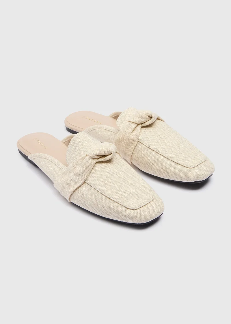 Matalan Cream Mule Loafer