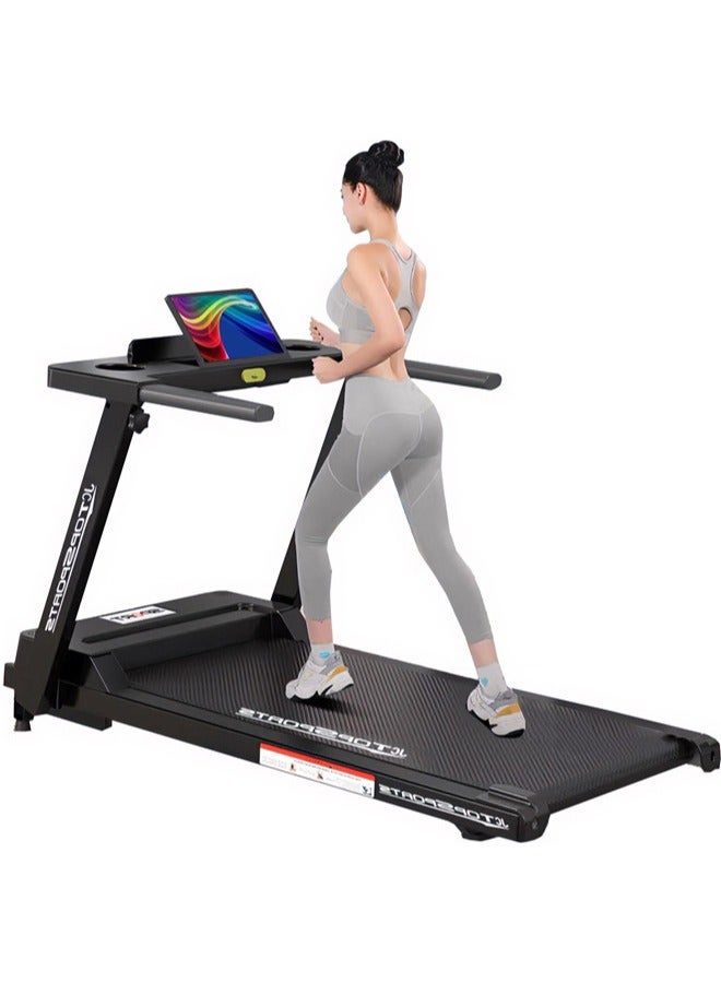 RUIYADA Treadmills for Home with 300 lbs Running Exercise Machine with LED for Home Office Digital Speed Distance Calories for Home Fitness Jogging Walking - Image 1
