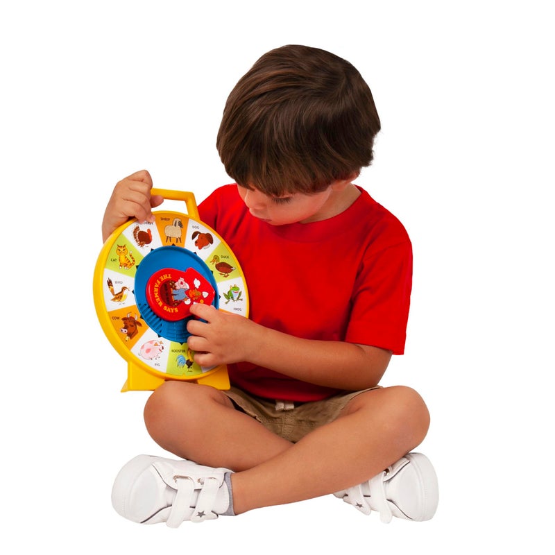 Basic Fun Fisher Price Classics - Farmer Says See 'n Say - Vintage Learning Toy, Sounds and Animals, Interactive Retro Game for Kids, Girls, Boys, Baby, Preschoolers, Toddlers, Unisex Ages 18 Months + - Image 4