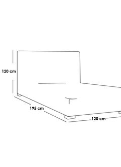 Malazhouse Button tufted bed Beige - 120cm  - Image 2