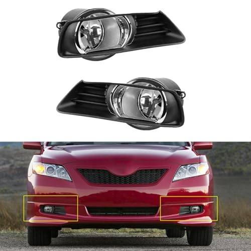 munirater Fog Light Lamp Assembly Passenger and Driver Side Replacement for Camry 2007-2009 - Image 1