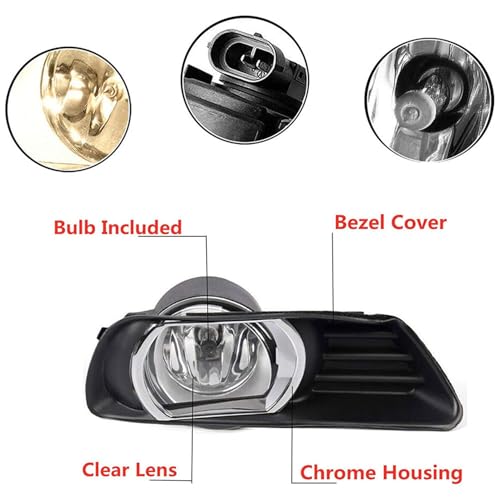 munirater Fog Light Lamp Assembly Passenger and Driver Side Replacement for Camry 2007-2009 - Image 3