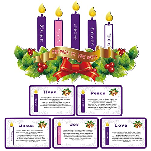 Autom Magnetic Advent Wreath and Candles for Christmas Decoration for Refrigerator - Image 3