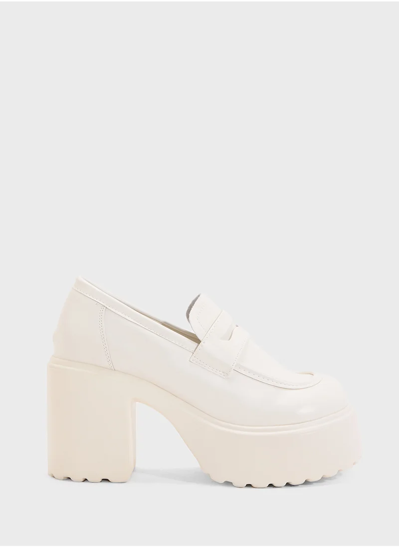 Ginger Heeled Moccasin