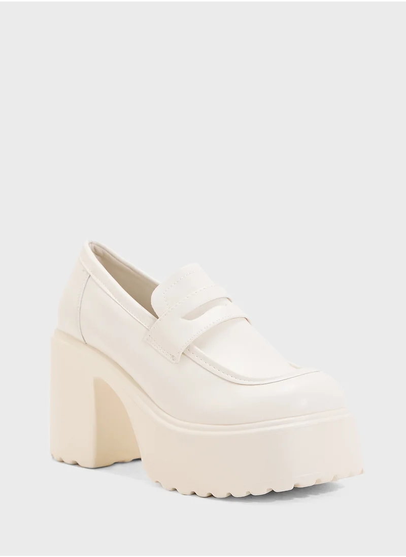 Ginger Heeled Moccasin