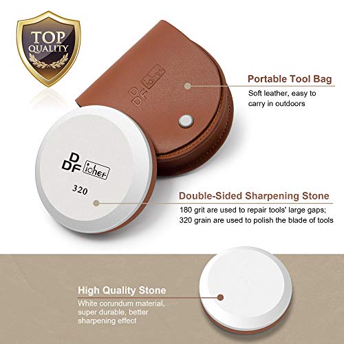DDF IohEF Axe/Hatchet Sharpening Stone 180/320 Grit, Professional Whetstone & Tool Sharpener, Axe Sharpener with Portable Bag - Image 2