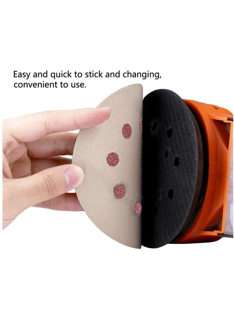 Y&D 60 Pcs Sanding Discs Pads Hook and Loop Mixed Grits 125mm Sandpaper Sheet for Random Orbital Sander 8-Holes  - Image 3