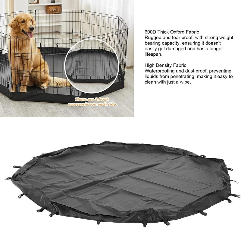 HEEPDD Dog Playpen Bottom Pad 600D Oxford Fabric Water Proof Floor Mat for Puppy Pen for Carpet Protection and Easy Clean Indoor Use (8 Sided) - Image 4