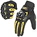 COFIT Motorcycle Gloves Breathable Touchscreen Motorbike Gloves AntiSlip with Good Grip Hard Knuckles Protection for Men Women Motocross BMX ATV MTB Cycling Road Racing Yellow M - Image 2