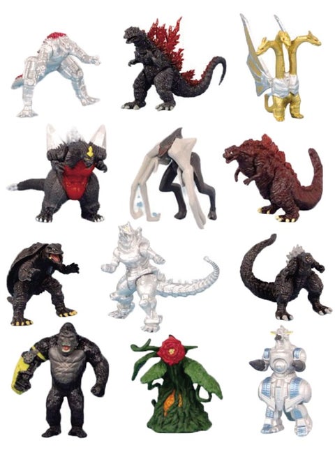 12pcs Godzilla Exclusive Design Action Figure Set Kids Toys Multicolor 5-8CM