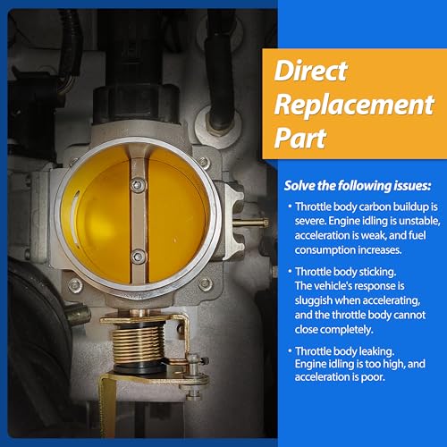 WEST ORGIN 1724 62mm Throttle Body for High Flow Power Plus Series with a Complete Throttle Body Spacer Replacement for BBK,Compatible With Jeep 4.0L 1991-2003 and Just for Cherokee 1998-2001 4.0L - Image 3