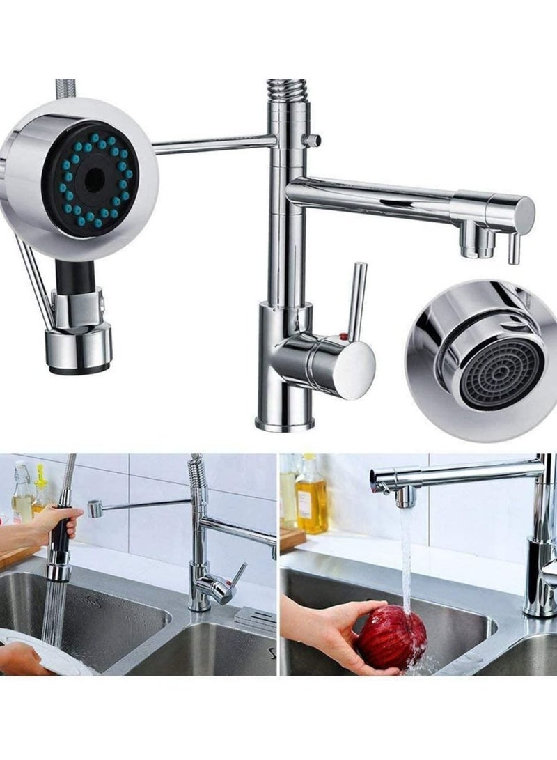 PuriPro Professional Sink Tap Pull Out Tap Faucet, Kitchen Sink Hot And Cold Water Faucet - Image 4