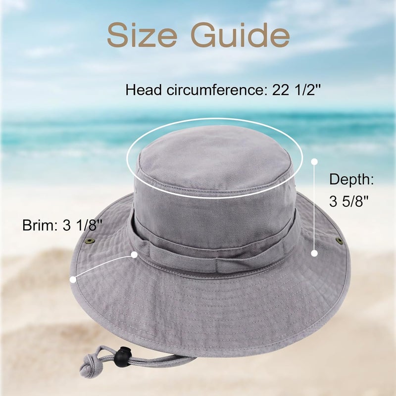 Phaiy Bucket Hat Wide Brim UV Protection Sun Hat Boonie Hats Fishing Hiking Safari Outdoor Hats for Men and Women - Image 5