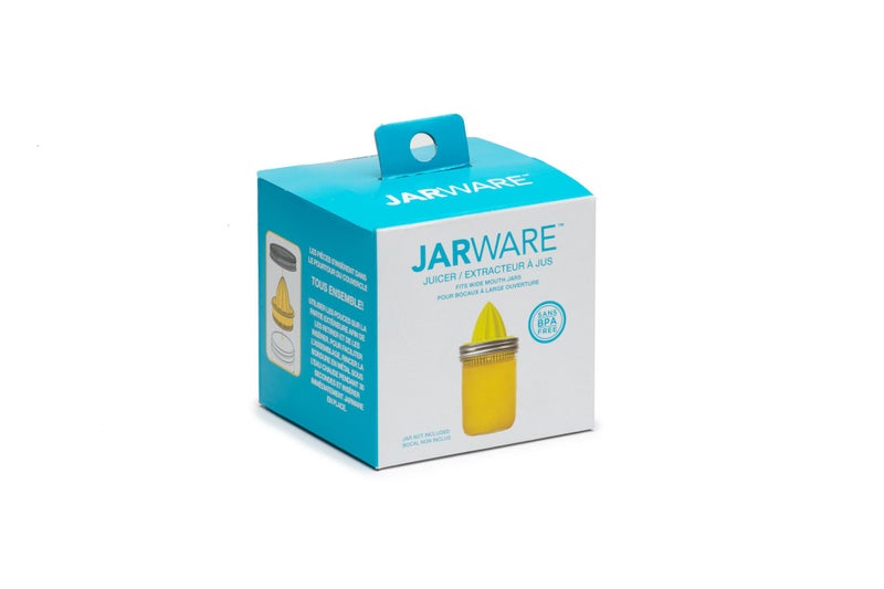 Jarware Juicer Lid for Wide Mouth Mason Jars, Yellow - Image 2