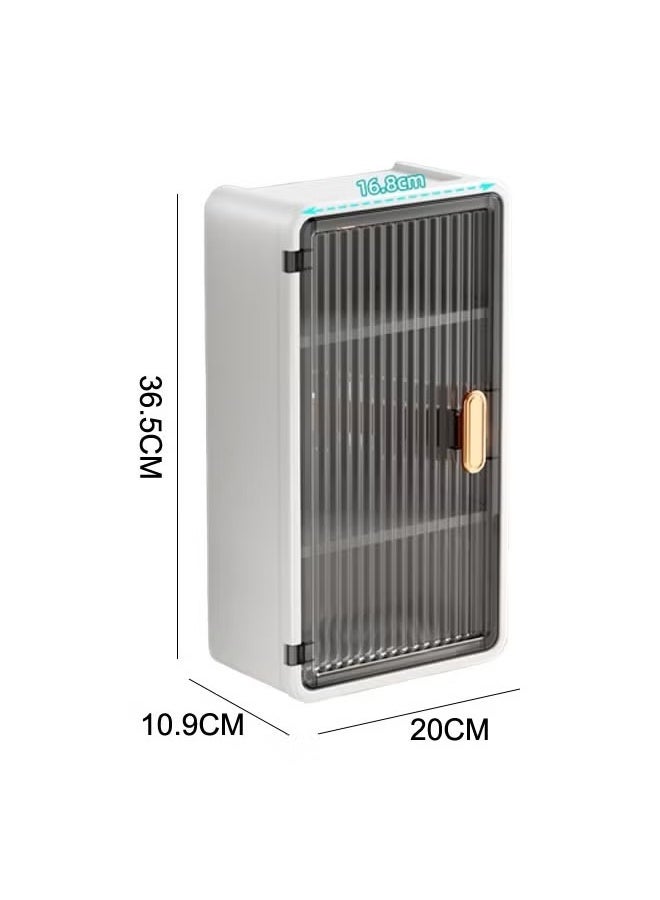 Tissue Box,Tissue Wall Box,Perforation-Free Tissue Dispenser Wall Mounted Toilet Paper Holder Drying Sheet Holder Tissue Holder Clear Tissue Storage Tissue Inverted Box,High aesthetic shelf, high-end storage box, simple large paper drawer box  - Image 2