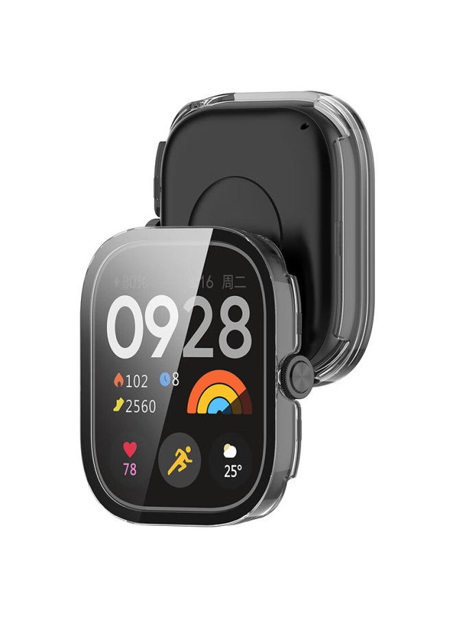 Kmaxai Protective Film And Case For Xiaomi Redmi Watch 5, All-in Full Coverage, Xiaomi Redmi Watch Dial Protector & Screen Film, Anti-scratch Hard Case, Anti-fingerprint Tempered Glass Film, Transparent - Image 1