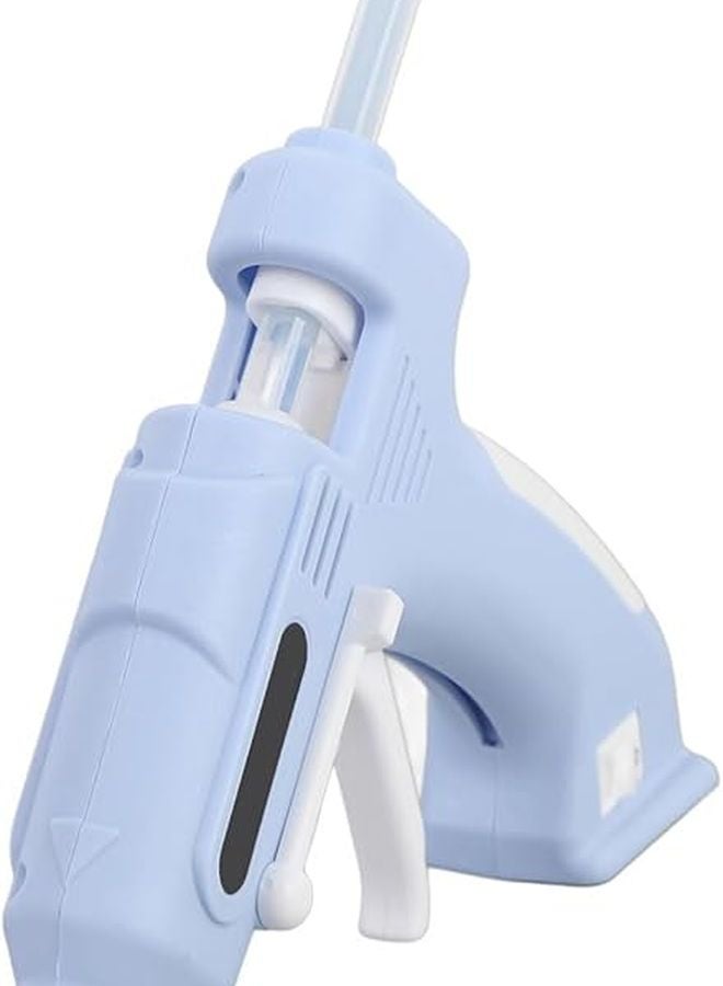 مسدس الغراء الكهربائي اللاسلكي الأزرق مع مجموعة قضبان الغراء المنصهر المحمول للأعمال اليدوية المنزلية - Image 3