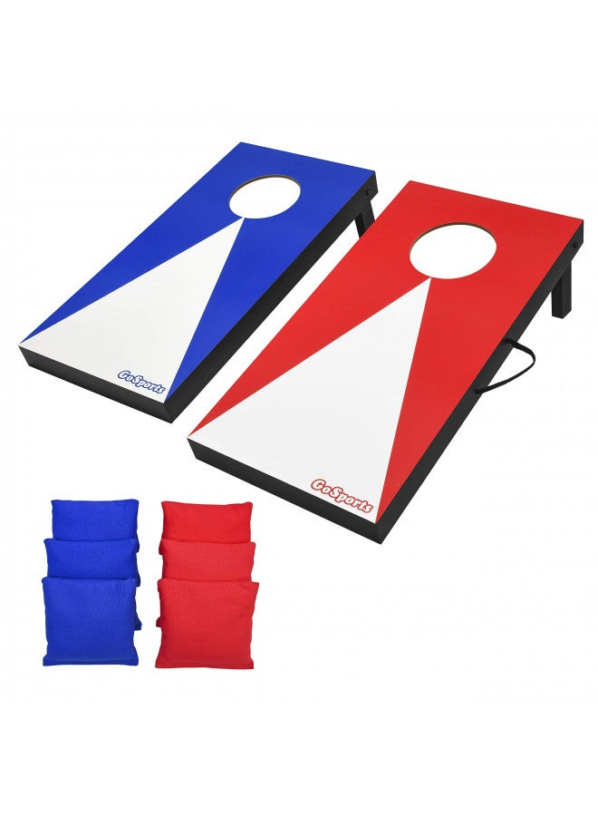 GoSports GoSports 2 ft x 1 ft Portable Size Cornhole Game Set with 6 Bean Bags - Great for Indoor & Outdoor Play (Choose Between Classic or Wood Designs) - Image 1