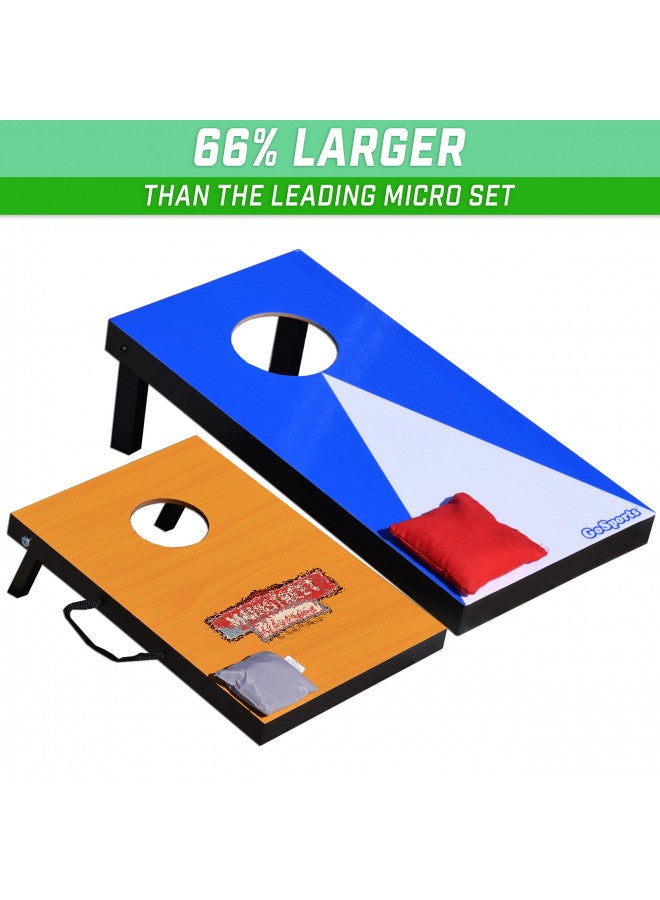 GoSports GoSports 2 ft x 1 ft Portable Size Cornhole Game Set with 6 Bean Bags - Great for Indoor & Outdoor Play (Choose Between Classic or Wood Designs) - Image 3